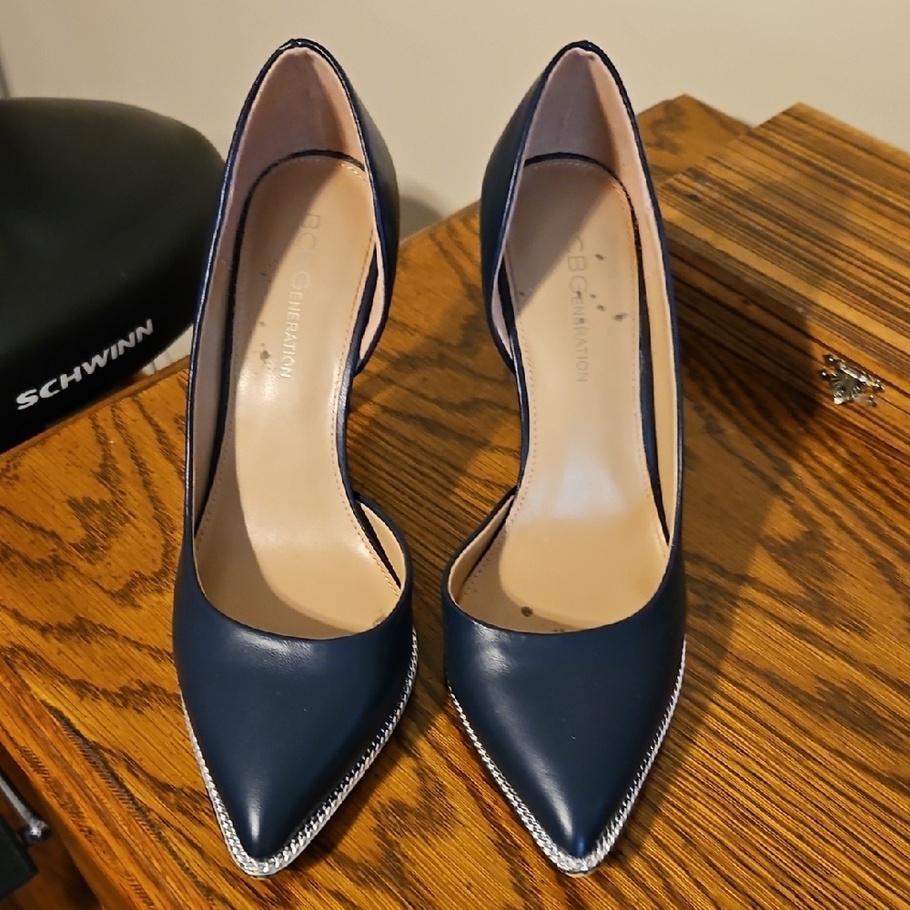 BCBGeneration Blue Heels Classic Pointed-Toe Pumps